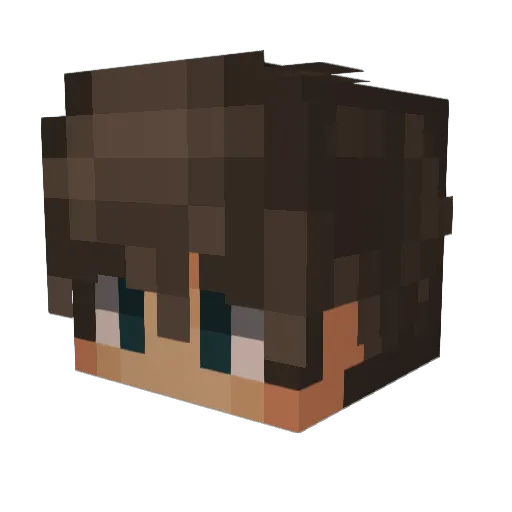 9197 Minecraft avatar head, 3D render
