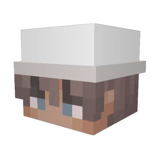 91k Minecraft avatar head, 3D render