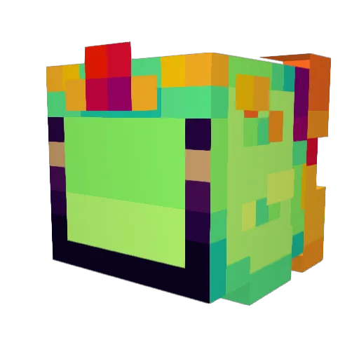 91oz Minecraft avatar head, 3D render