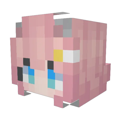 91sir Minecraft avatar head, 3D render