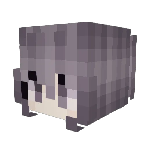 9254 Minecraft avatar head, 3D render