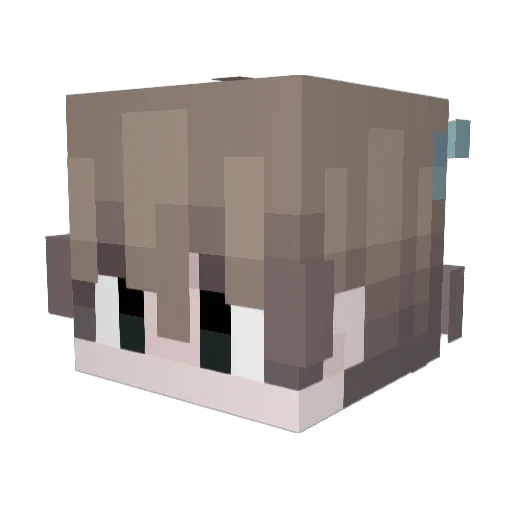 93267 Minecraft avatar head, 3D render