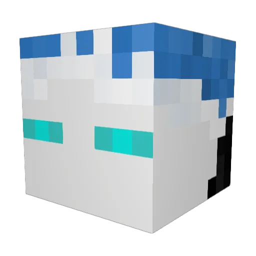 93500 Minecraft avatar head, 3D render