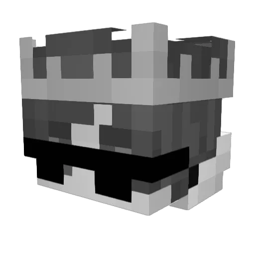 93bb Minecraft avatar head, 3D render