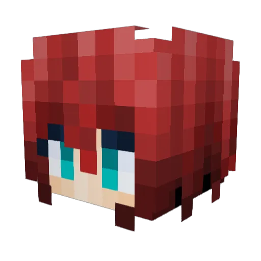 94G_ Minecraft avatar head, 3D render