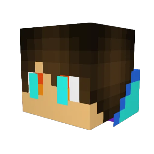 951820424 Minecraft avatar head, 3D render