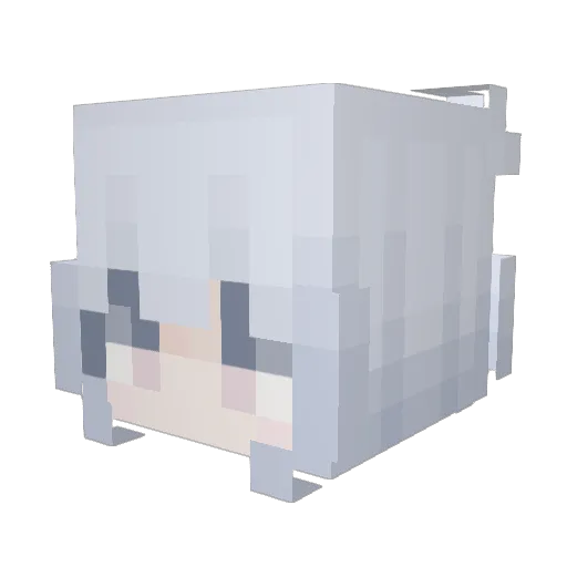 9561 Minecraft avatar head, 3D render