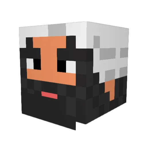 958y2 Minecraft avatar head, 3D render