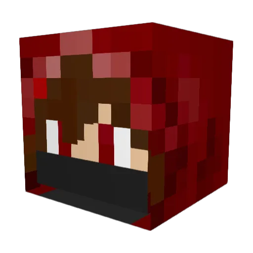 95anddah Minecraft avatar head, 3D render