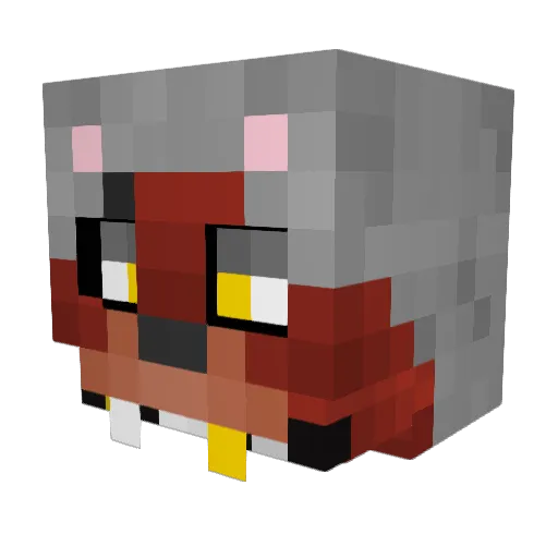 95s Minecraft avatar head, 3D render