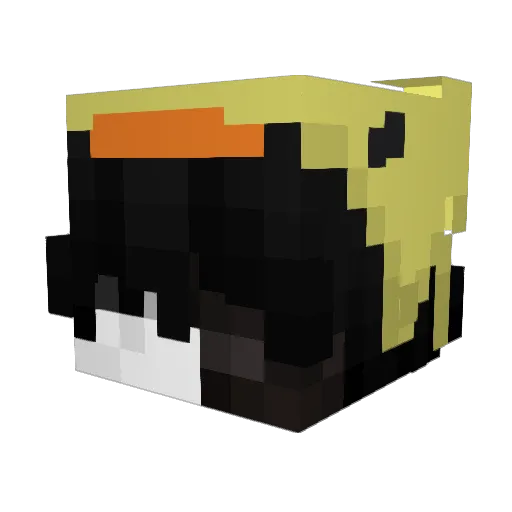 960p Minecraft avatar head, 3D render