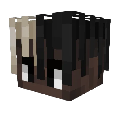 9612 Minecraft avatar head, 3D render