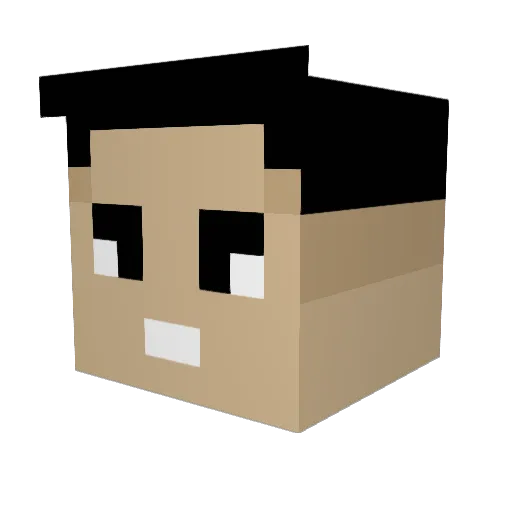 96Antonio96 Minecraft avatar head, 3D render