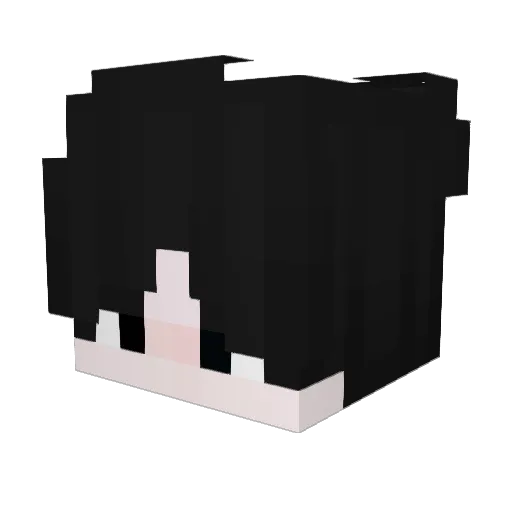 96kt Minecraft avatar head, 3D render
