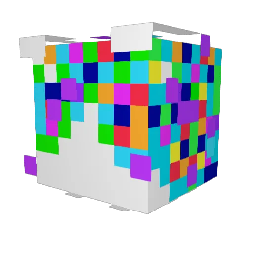 96t4 Minecraft avatar head, 3D render