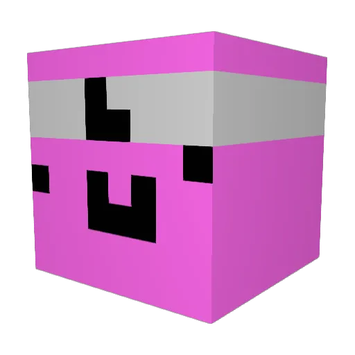 96z6 Minecraft avatar head, 3D render