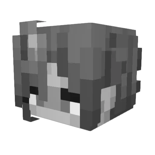 9720 Minecraft avatar head, 3D render