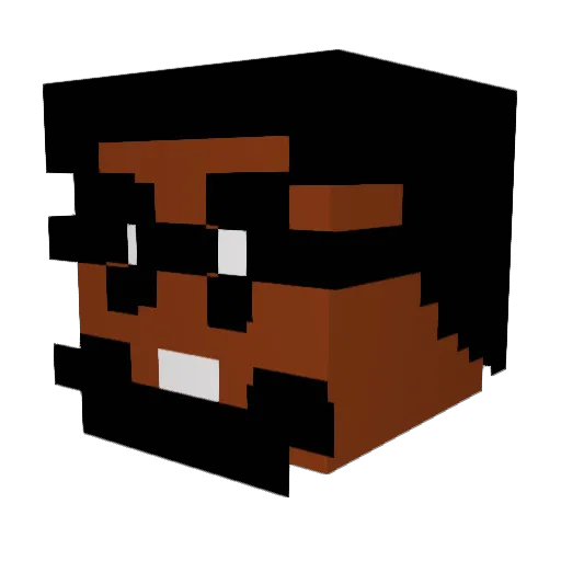 97OvrVonMiller Minecraft avatar head, 3D render