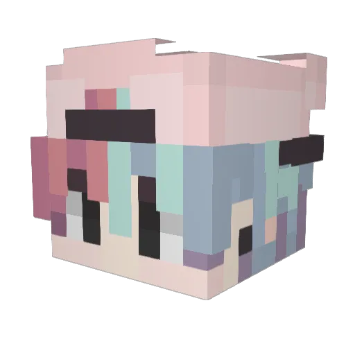97SPECIAL Minecraft avatar head, 3D render