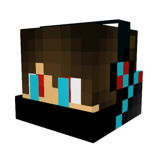 97vqiddd Minecraft avatar head, 3D render