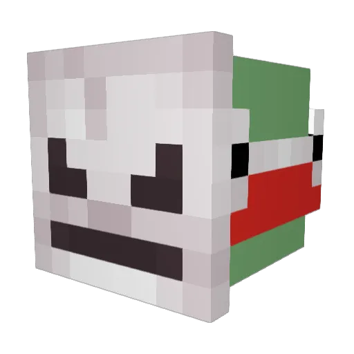 980429 Minecraft avatar head, 3D render