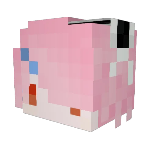 981028sky Minecraft avatar head, 3D render