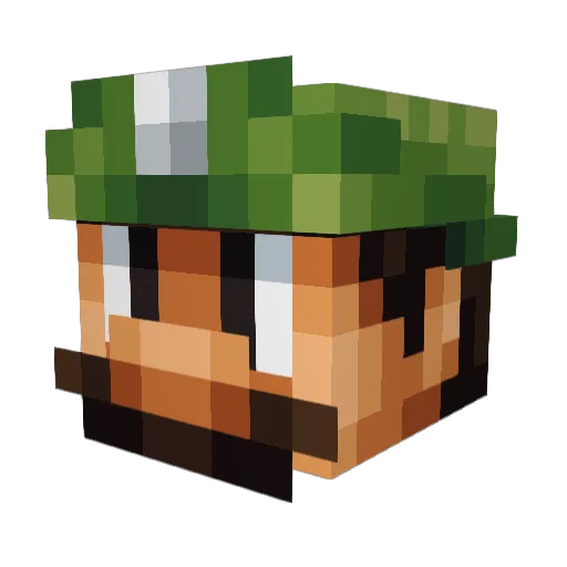 98763Jerems Minecraft avatar head, 3D render
