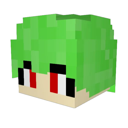 9898jiwan Minecraft avatar head, 3D render