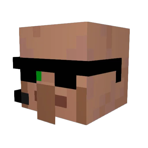 98JACK89 Minecraft avatar head, 3D render
