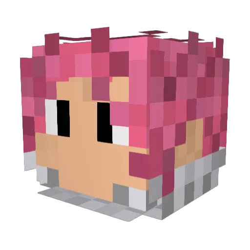 98_SUPRA Minecraft avatar head, 3D render