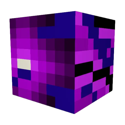98cod Minecraft avatar head, 3D render