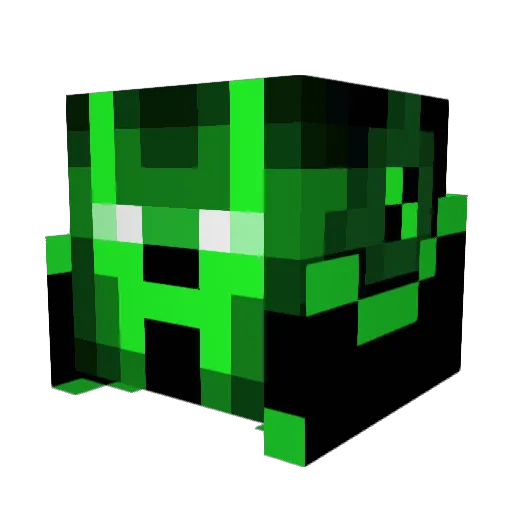 98scar Minecraft avatar head, 3D render