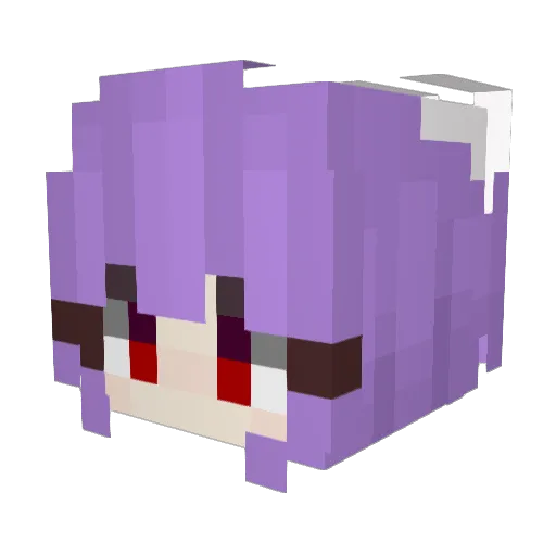 98yen Minecraft avatar head, 3D render