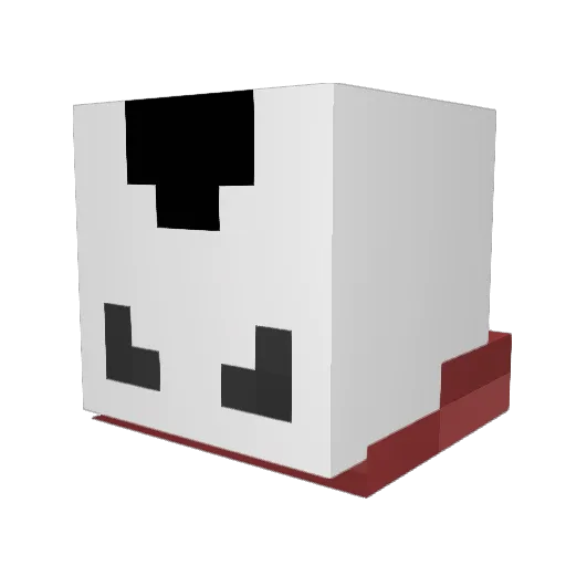 990139283 Minecraft avatar head, 3D render