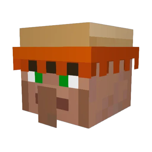 992GT3RS Minecraft avatar head, 3D render