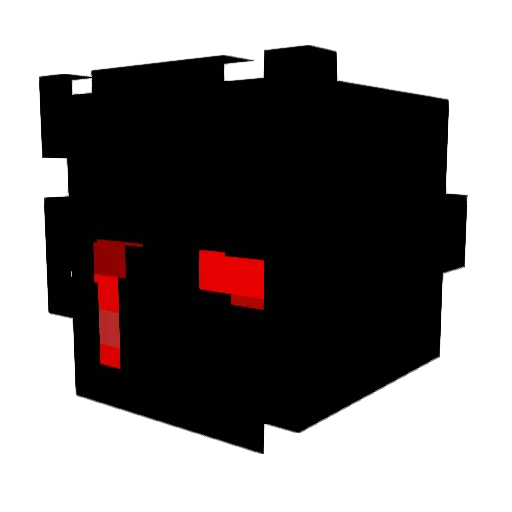 997ms Minecraft avatar head, 3D render