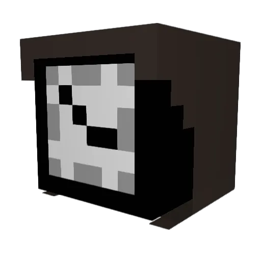 998Baranek Minecraft avatar head, 3D render