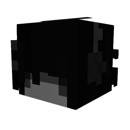 998_ Minecraft avatar head, 3D render