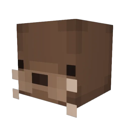 998r Minecraft avatar head, 3D render