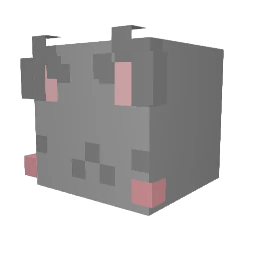 9999999999999 Minecraft avatar head, 3D render