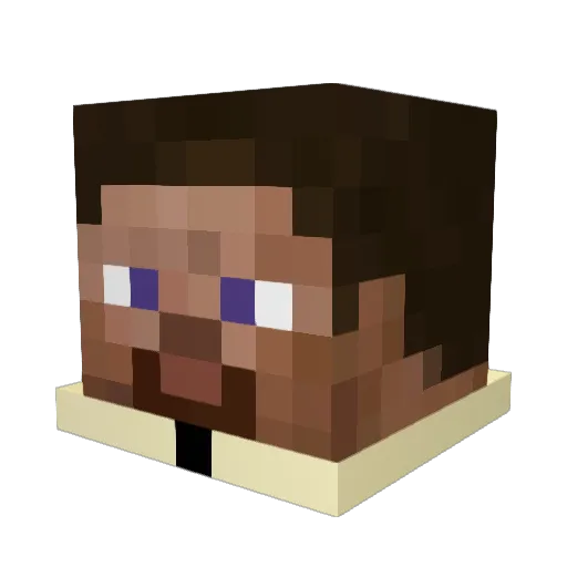 999Benno Minecraft avatar head, 3D render