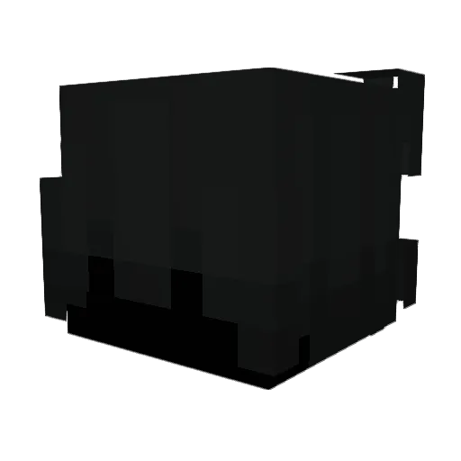 999Foxa Minecraft avatar head, 3D render