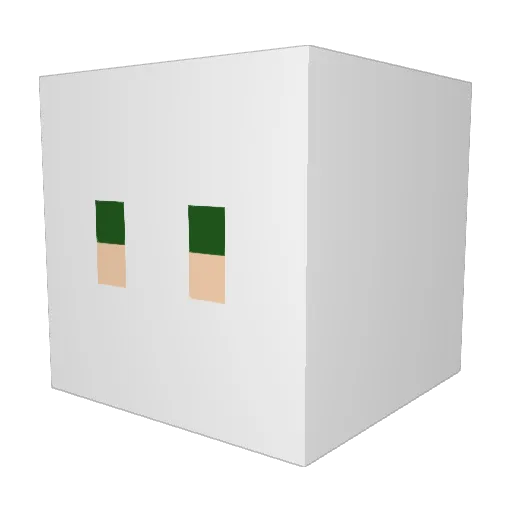 999Mxlly Minecraft avatar head, 3D render