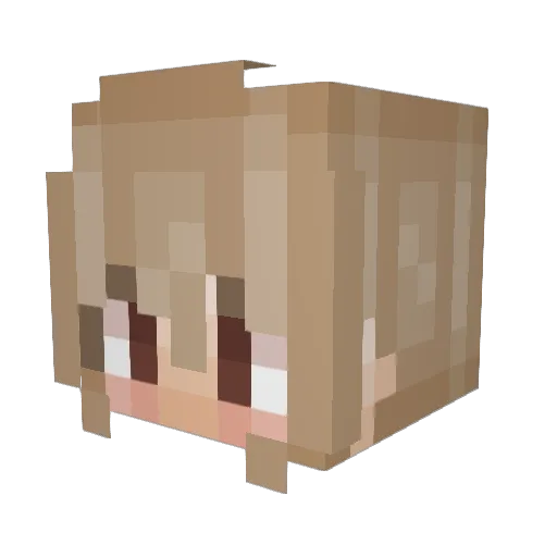 999Noble Minecraft avatar head, 3D render