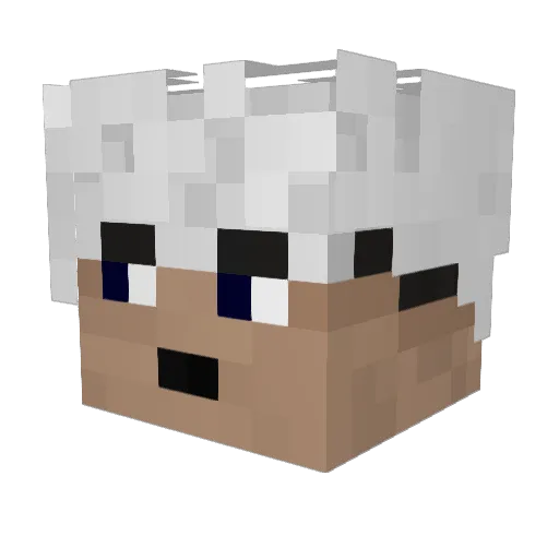 999Ucieczka Minecraft avatar head, 3D render