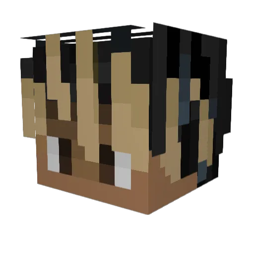 999_Revolex Minecraft avatar head, 3D render
