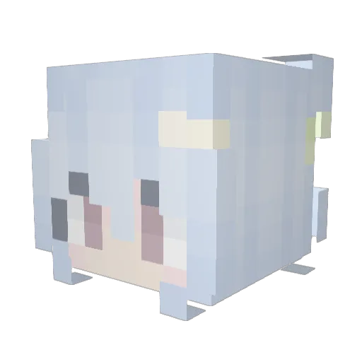 999burger Minecraft avatar head, 3D render