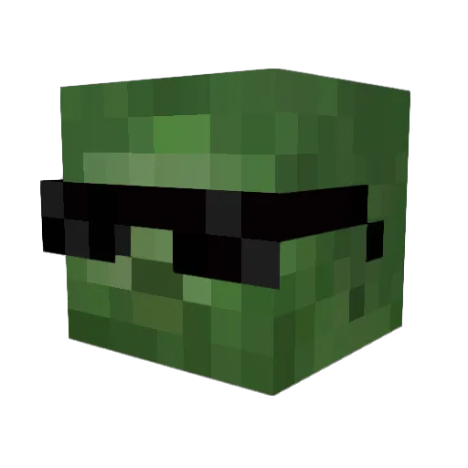 999finn Minecraft avatar head, 3D render