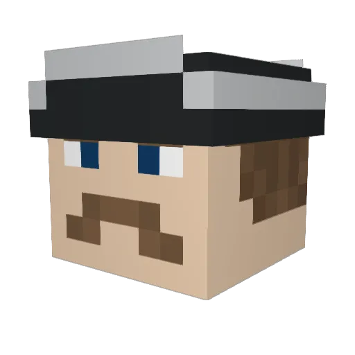 999hammer Minecraft avatar head, 3D render