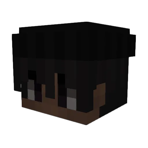 999kami Minecraft avatar head, 3D render